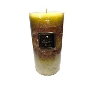 DW Home Pillar Candle Scented Multicolor Layers 6" Tall 3" Diameter
